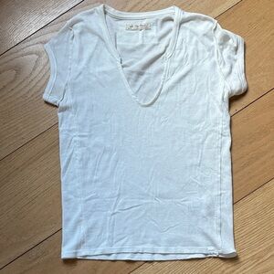 We The Free White V-Neck Short Sleeve Tee